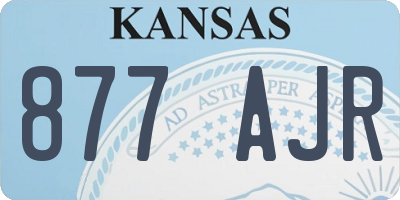 KS license plate 877AJR