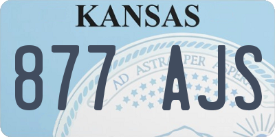 KS license plate 877AJS