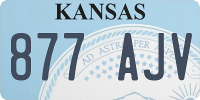 KS license plate 877AJV