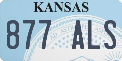 KS license plate 877ALS