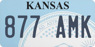 KS license plate 877AMK