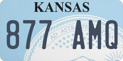 KS license plate 877AMQ