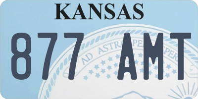 KS license plate 877AMT