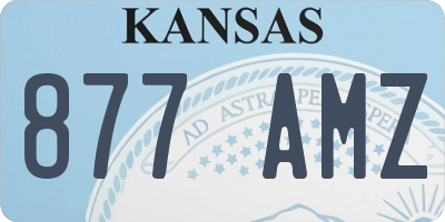 KS license plate 877AMZ
