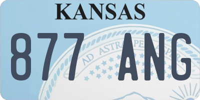 KS license plate 877ANG
