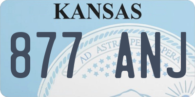 KS license plate 877ANJ