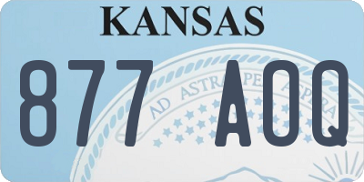 KS license plate 877AOQ