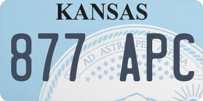 KS license plate 877APC