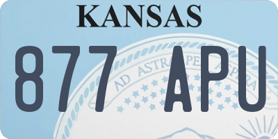 KS license plate 877APU