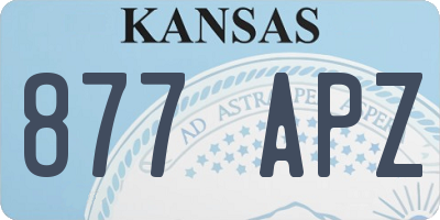 KS license plate 877APZ