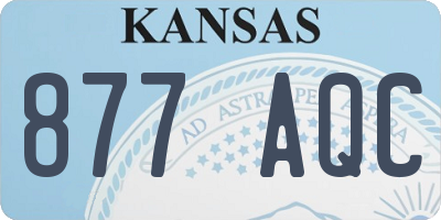 KS license plate 877AQC