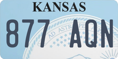 KS license plate 877AQN