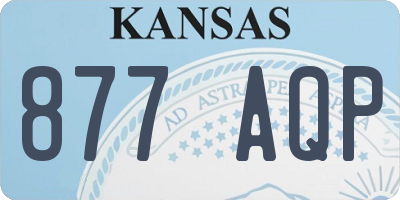 KS license plate 877AQP