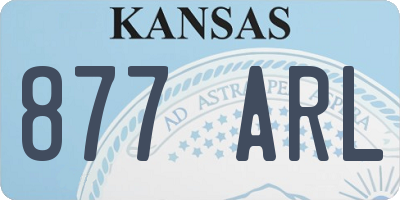 KS license plate 877ARL