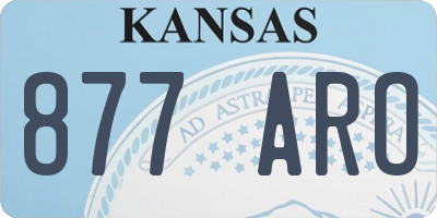 KS license plate 877ARO