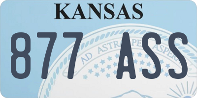 KS license plate 877ASS