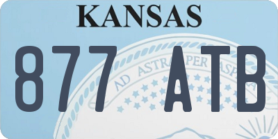 KS license plate 877ATB