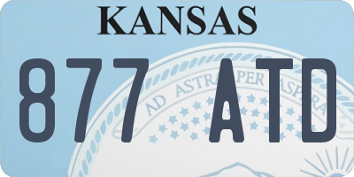 KS license plate 877ATD