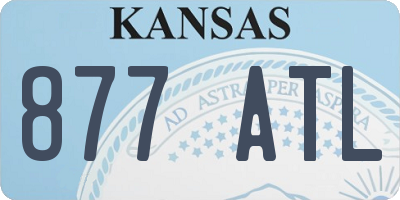 KS license plate 877ATL