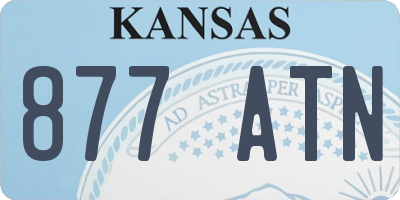 KS license plate 877ATN