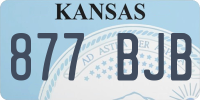 KS license plate 877BJB