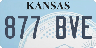 KS license plate 877BVE