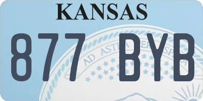 KS license plate 877BYB