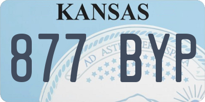 KS license plate 877BYP