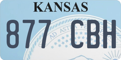 KS license plate 877CBH