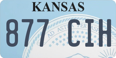 KS license plate 877CIH