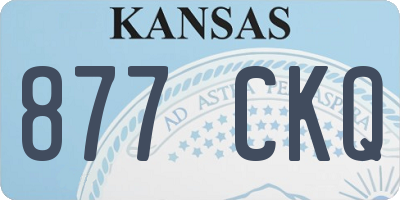 KS license plate 877CKQ