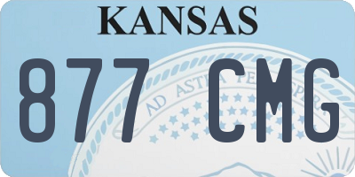 KS license plate 877CMG