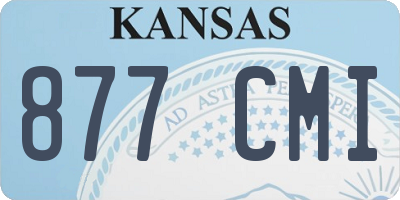 KS license plate 877CMI