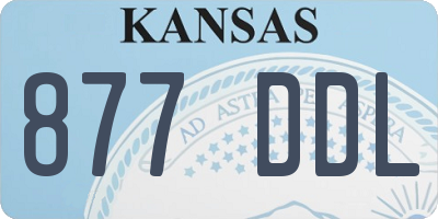 KS license plate 877DDL