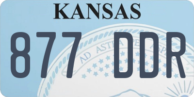 KS license plate 877DDR