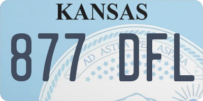KS license plate 877DFL