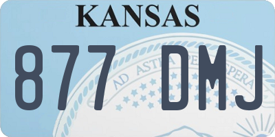 KS license plate 877DMJ