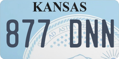 KS license plate 877DNN
