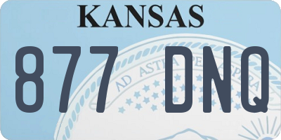 KS license plate 877DNQ