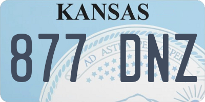 KS license plate 877DNZ