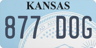 KS license plate 877DOG