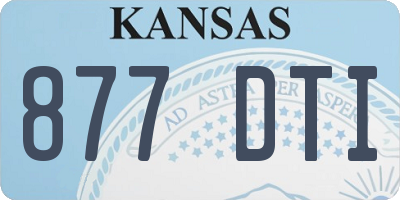KS license plate 877DTI
