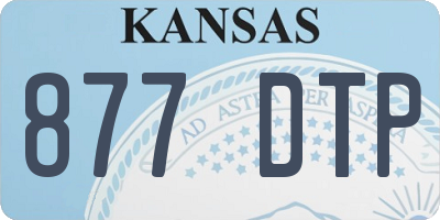 KS license plate 877DTP