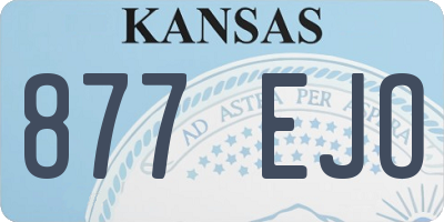 KS license plate 877EJO