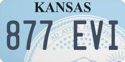 KS license plate 877EVI
