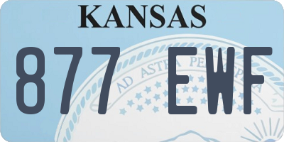 KS license plate 877EWF