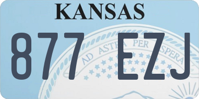 KS license plate 877EZJ