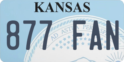 KS license plate 877FAN