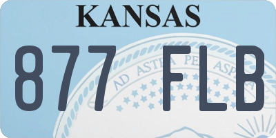 KS license plate 877FLB