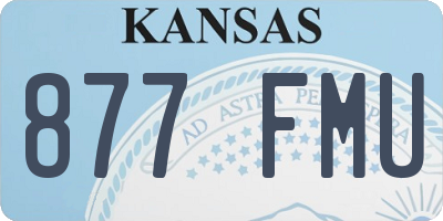 KS license plate 877FMU
